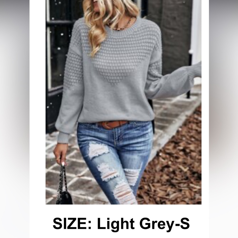NWT Womens grey small sweater